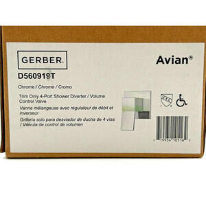 GERBER D560919T TRIM ONLY 4-PORT SHOWER DIVERTER CHROME